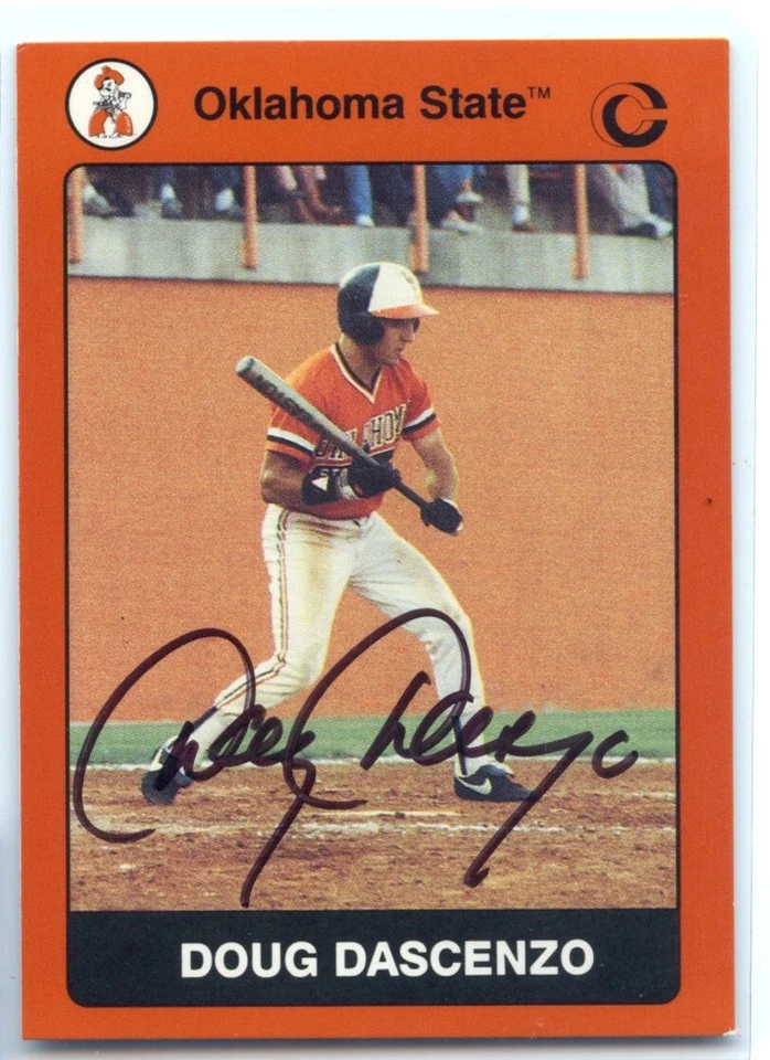 Doug Dascenzo signed autographed Auto 1991 Collegiate #70 Oklahoma State - Image 1 of 1