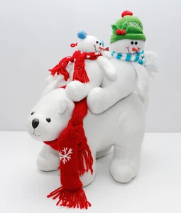St Nicholas Square Kohl's "Snow Man Snow Days" Plush-Unusual-Polar Bear &Friends - Picture 1 of 7