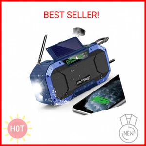 Emergency Radio Waterproof Bluetooth Speaker,Portable Digital AM FM Radio with F - Picture 1 of 2