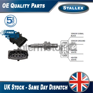 Fits Vauxhall Corsa Meriva 1.0 1.4 Lambda Oxygen Sensor Stallex #1 - Picture 1 of 2