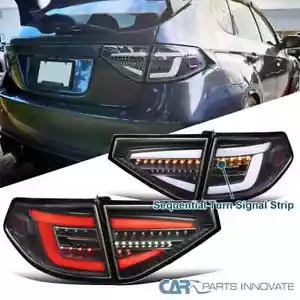 [Secuencial + LED completo] Se adapta a 08-14 Subaru Impreza WRX 2,5 L luces traseras hatchback - Imagen 1 de 12