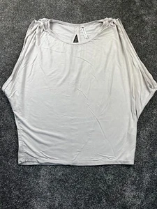 Top Fabletics para mujer pequeño cuello redondo sin mangas gran tamaño pulóver camisa beige - Imagen 1 de 10