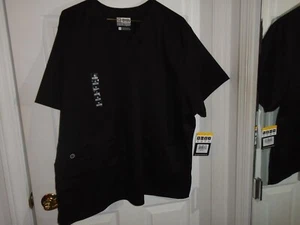 Wonder Wink Black Scrub Top Size 3XL New With Tags - Picture 1 of 2