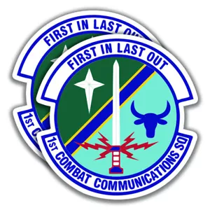 2 1st COMBAT COMMUNICATIONS SQUADRON DECALCOMANIA US Air Force adesivi Bogo - Foto 1 di 1