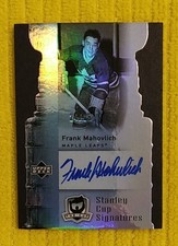 2006-2007 UPPER DECK THE CUP FRANK MAHOVLICH STANLEY CUP SIGNATURES AUTO /25