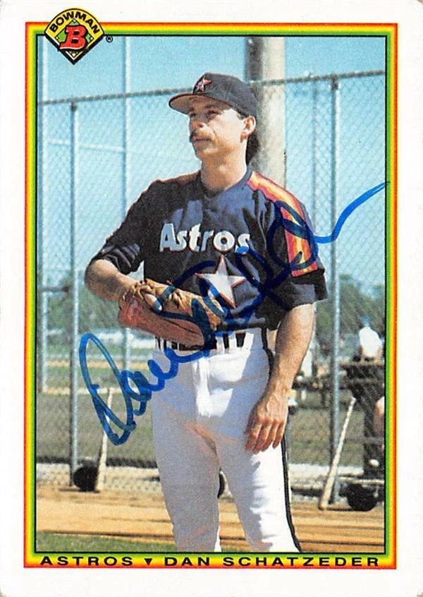 Dan Schatzeder autographed Baseball Card (Houston Astros, 67) 1990 Bowman #69 - Image 1 of 1