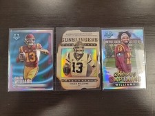 2022 Topps Bowman U Football Caleb Williams Refractor Card(3) NM JD