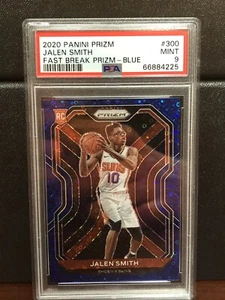 2020-21 Panini Blue Fast Break Prizm #300 Jalen Smith Suns RC Rookie /175 PSA 9  - Picture 1 of 2