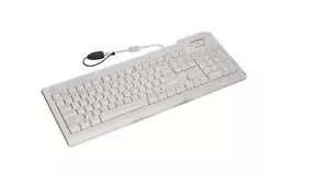 Seal Shield Medical Grade USB Keyboard White Silver SSWKSV207 - Picture 1 of 1
