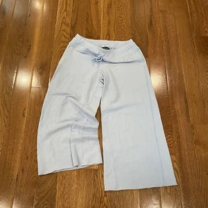 Bebé Women’s Blue Pull On Pants Yoga Flare Leg Butt Pocket Rhinestone Sz S Y2K - Picture 1 of 8