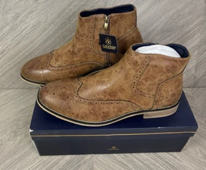 House of Cavani brown wingtip boots size uk 11 see all pictures and description - Picture 1 of 12