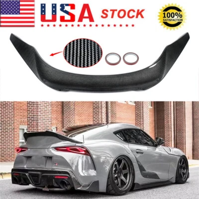 For 2020-2022 Toyota Supra GR A90 A91 MK5 Highkick Trunk Spoiler Carbon Look ABS Foto 1 de 4