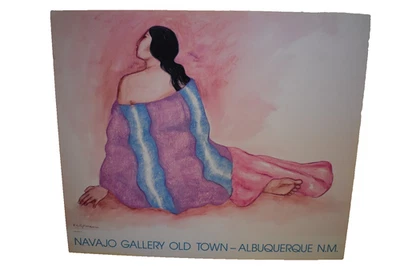 R.C. Póster firmado por Gorman "Michele #1" Galería Navajo Casco Antiguo Albuquerque Casi Nuevo Foto 1 de 4