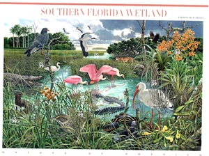 STAMPS ; SOUTHERN FLORIDA WETLAND ' SHEET ' MINT ' 2005 39 CENTS - Picture 1 of 2