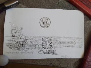 Phil Stamp Covers Original Artwork Hunt Emerson 2009 For Cover 157 - Picture 1 of 3