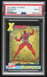 1991 Impel Marvel X-Force Promo Set Deadpool #3 PSA 8 0i7t - Picture 1 of 3