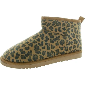 Volatile Womens Brown Animal Print Booties 8 Medium (B,M) BHFO 7849 - Picture 1 of 3