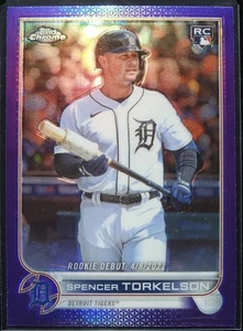 2022 Topps Chrome Update Series - Rookie Debut Spencer Torkelson #USC157 Purple - Picture 1 of 2