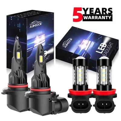 For Toyota RAV4 2016 2017 2018 LED LightBulb High Low Fog Light Bulb 6000K White - Image 1 of 4