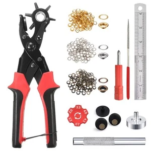 Leather Hole Punch Tool for Belt - Multi Hole Sizes Puncher for Belts, Watch ... - Picture 1 of 7