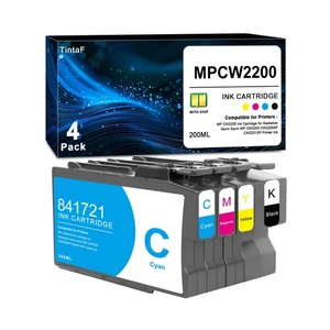 Compatible MP CW2200 Ink Cartridges 841720 841721 841722 841723 Ink Replaceme... - Afbeelding 1 van 6
