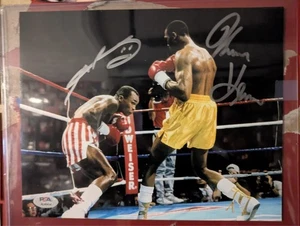Sugar Ray Leonard and Thomas Hearns Autograph 8 x 10 Signed Graded PSA - Picture 1 of 1