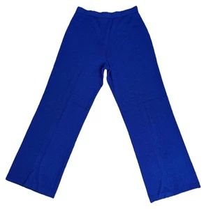 ST. JOHN Collection by Marie Gray Blue Knit Pants size 10 made in USA - Picture 1 of 17