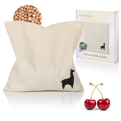 Nordstern Cuscino termico con noccioli di ciliegia 24 x 25 cm cuscino per forno - Immagine 1 di 4