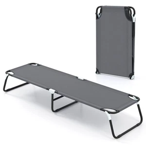Letto da campeggio pieghevole Costway all'aperto culla militare portatile per dormire escursioni - Foto 1 di 9