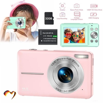 Kinder Digitalkamera Videorecorder 1080P Mini Kinder Lernspielzeug USB 32GB DHL - Bild 1 von 4