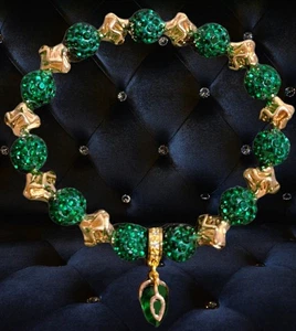 Damen Armband💍Damen Perlenarmband 24 Karat vergoldete Perlen Damen Schmuck - Bild 1 von 2