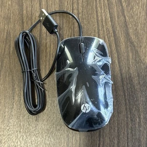 Genuine HP Momkuo Wired USB Optical Glossy Black Scroll Mouse 801527-001 - Picture 1 of 4
