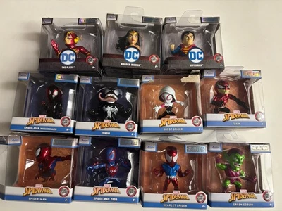 Lote DC/Marvel Metalfigs Jada Die-Cast 2025 Marvel Superman, Flash, Homem-Aranha, Venom - Imagem 1 de 4