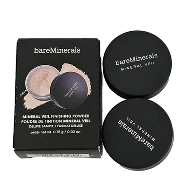 BareMinerals  MINERAL VEIL Original Finishing Face Powder  Deluxe Sample Lot x3 - Image 1 of 4