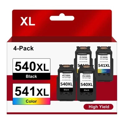 Set CARTUCCE XXL per Canon PG-540/CL-541 PIXMA TS5150 MX395 MX475 MG3650 MG3550 - Immagine 1 di 4