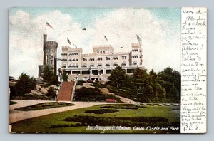 1906 So. Freeport Maine Casco Castle & Park Vintage Postcard - Picture 1 of 2