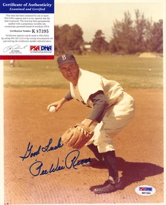 Pee Wee Reese autograph 8 x 10 photo psa/dna Dodgers - Picture 1 of 1