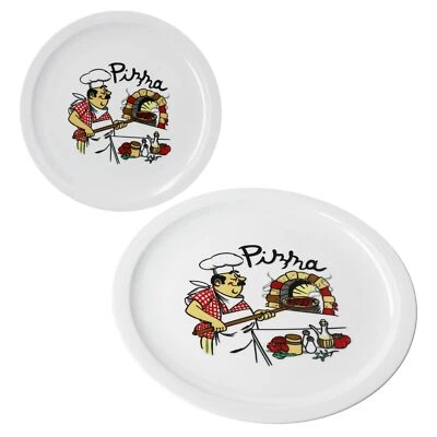 2er Set Luigi Pizzateller Ø30,5cm 2 Personen Teller Pizza Bäcker Platte  - Bild 1 von 4