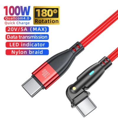 PD 100W/60W USB C to Type C Charging Cable Fast Charge For Macbook iPad Samsung - Image 1 of 4