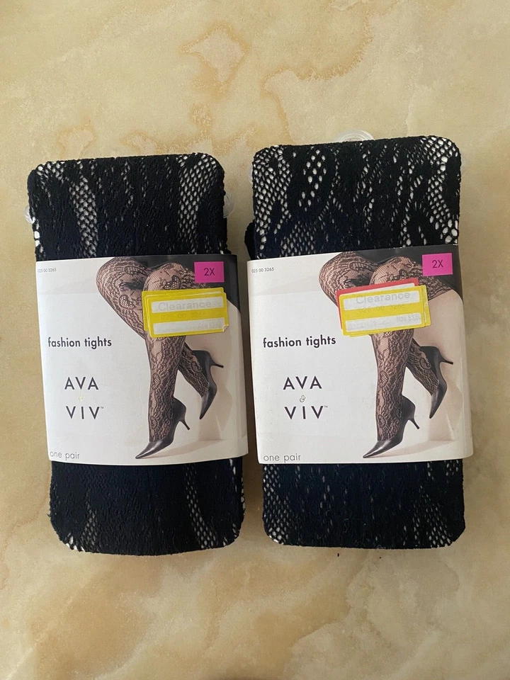 a Day Ribbed Sweater Tights Ebony Black Size S/m One Pair Ship