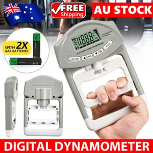 Digital Grip Strength Dynamometer Gripping Strengthener Muscle Tester Measure OZ - Picture 1 of 12
