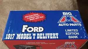 Big A Auto Parts 1917 Model T Delivery Diecast Locking Bank-NIB - Picture 1 of 6