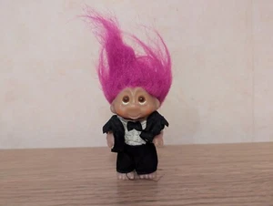 Bräutigam rosa Haar Troll Vintage Troll Puppe SHSW - Bild 1 von 10
