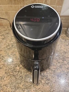 Cook's Companion 1.6 qt Ceramic Nonstick Compact Digital Air Fryer. Black - Picture 1 of 9