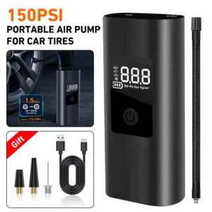Car Tire Air Pump Inflator Compressor Digital Electric Auto Portable 150 PSI 12V - Foto 1 di 18