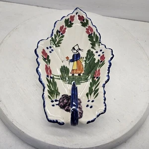 Blue Ridge Keramik handbemalt Französisch Erbsen Griff Blatt Schale 11" - Bild 1 von 10