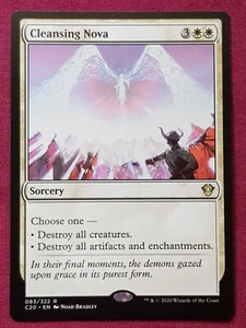 Magic The Gathering COMMANDER 2020 C20 CLEANSING NOVA white card MTG - Imagen 1 de 2