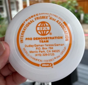 Coppertone 1970's  Gaman New Mini Disc Golf Frisbee Wham-O #402 OOP New Pro Team - Picture 1 of 10