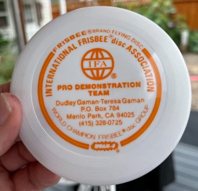 Coppertone 1970's  Gaman New Mini Disc Golf Frisbee Wham-O #402 OOP New Pro Team - Image 1 of 4