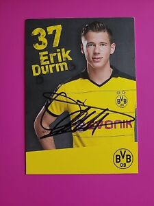 BVB Borussia Dortmund 15/16 # Durm # original signierte Autogrammkarte